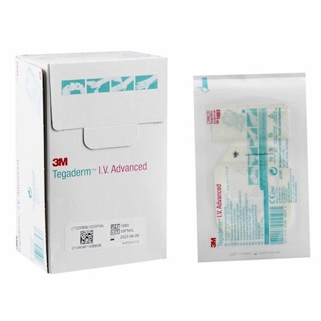 3M Tegaderm I.V. Dressing Film 2-1/2 X 2-3/4 Inch Sterile, 100PK 1683